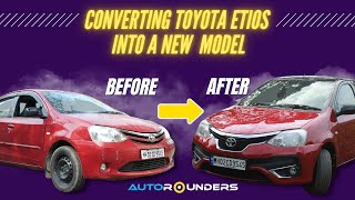 Toyota Etios Converted into New Model 🔥 [upl. by Aneeram]