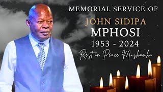 In Loving Memory of Mphosi John Sidipa [upl. by Yeltrab514]