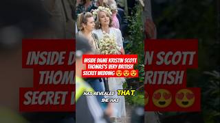 Inside Dame Kristin Scott Thomass VERY British secret wedding to Bloomberg editor John Micklethwait [upl. by Eirena]