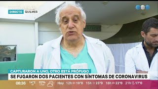 Se fugaron dos pacientes con síntomas de coronavirus [upl. by Light]