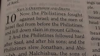 1Chronicles Ch10 SAULS OVERTHROW amp DEATH📖Bible Study B4🛌join us Day13 FaithStructure GOD2024 [upl. by Armand713]