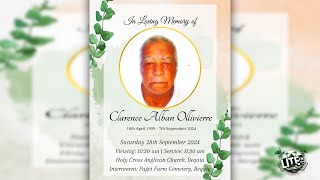 In Loving Memory of Clarence Alban Ollivierre [upl. by Aicre]