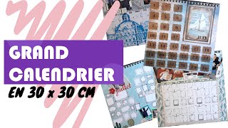 Grand calendrier annuel taille 30 X 30 cm [upl. by Bartholomew664]