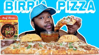 TRYING TIK TOK TRADER JOES BIRRIA PIZZA FOR THE FIRST TIME [upl. by Wanfried]