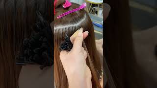 🚀🚀Very Simple UTip Installation Technique  Hair Extension Install  Trendy Hairstyle [upl. by Einahpets]