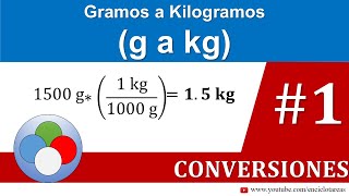 Gramos a Kilogramos g a kg [upl. by Tut]