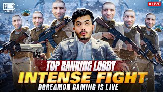 INTENSE FIGHT IN TOP RANKING LOBBY  DOREAMON  PUBG MOBILE [upl. by Carmita]