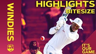 Windies vs India 1st Test Day 2 2019  Bitesize Highlights [upl. by Stoneham]