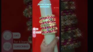 Hand made silk thread bangles l treading kundan bangles l customized silk thread kundan bangles [upl. by Niwrad]