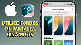 Cómo USAR fondos de pantalla dinámicos en iPhone iOS 18 [upl. by Marvel143]