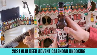 Aldi 2021 Beer Advent Calendar Unboxing [upl. by Ikir]