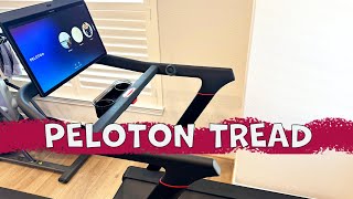 PELOTON TREAD DELIVERY SETUP amp FIRST IMPRESSIONS [upl. by Rab]