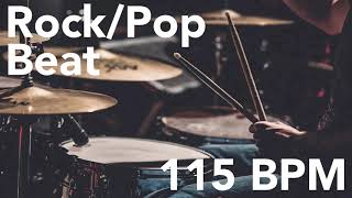 🤘 🥁 RockPop Basic Beat 115 BPM [upl. by Mikol]