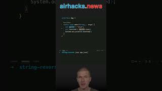 How to Reverse a String java shorts coding airhacks [upl. by Ona485]