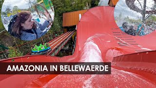 Bellewaerde Park opent waterattractie Amazonia onride POV Intamin spinning rapids [upl. by Bartlett]