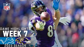 Detroit Lions vs Baltimore Ravens Game Highlights  NFL 2023 Week 7 [upl. by Samale616]