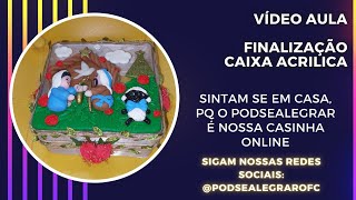 Vídeo aula decoração caixa presépio [upl. by Essirahs]