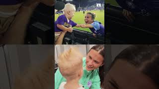 Soccer player reunites with fan years after viral elbow bump photo CarsonPickett [upl. by Merwin]