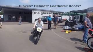 Rotary Norton start up at Mallory Park [upl. by Kcirttap]