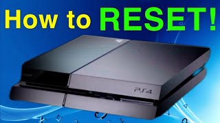 How to RESET your PS4 Initialize EASY NEW [upl. by Lytsyrk]