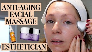 An Esthetician’s AntiAging Morning Skincare Routine with Facial Massage  Skincare Expert [upl. by Paquito]