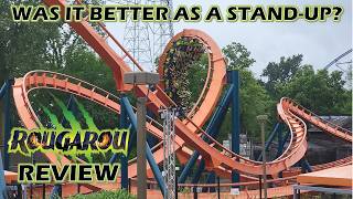 Rougarou Review Cedar Point Bolliger amp Mabillard Floorless Coaster  Was it Better as a StandUp [upl. by Eibrik]