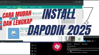 CARA INSTALL DAPODIK 2025 [upl. by Sweet324]