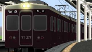 RailSim阪急7000発車 [upl. by Vasilis]