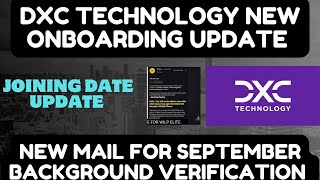 Dxc technology onboarding updateDxc technology new joining Update [upl. by Azmah]