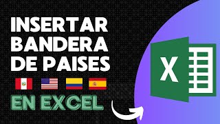 Como insertar banderas en excel [upl. by Yldarb324]