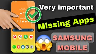 Very important amp Usfull missing Apps every Samsung Smartphones 😱 [upl. by Anairam]