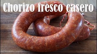 COMO HACER CHORIZO CASERO FRESCO [upl. by Adriena]