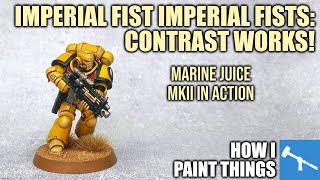 Imperial Fists  Contrast on Power Armour Made Simple How I Paint Things [upl. by Giffy]