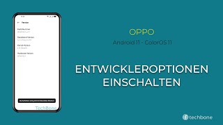 Entwickleroptionen einschalten  Oppo Android 11  ColorOS 11 [upl. by Maison]