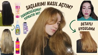 EVDE SAÇ RENGİNİ AÇ Saç Açıcı Sprey Kullanımı I Palette Loreal Sunkiss Urban Care Summer Glow [upl. by Ellora]