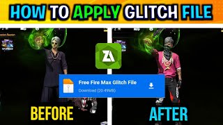 How To Apply Glitch File In Free Fire  How To Apply Glitch File In Free Fire Max  Glitch File FF [upl. by Alig174]