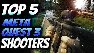 Top 5 Meta Quest 3 Shooter Games [upl. by Ahseym]