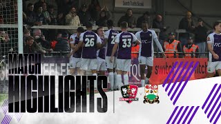 Match Highlights  Exeter City 53 Barnet FC [upl. by Ardnikal449]