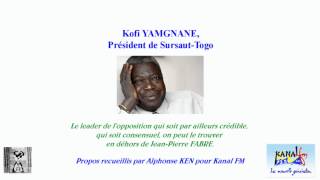 Kofi YAMGNANE Le leader de lopposition on peut le trouver en dehors de JeanPierre FABRE692013 [upl. by Indira]