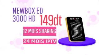 Promo NEWBOX ED 3000 24 MOIS IPTV12 MOIS SHARING 149DT dealsattn [upl. by Akkimat]