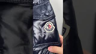 Moncler maya series solid color lacquered down jacket“Navy”（1A5360068950742） [upl. by Tebor970]