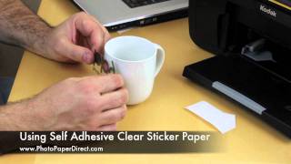 Using Self Adhesive Clear Sticker Paper [upl. by Yevreh]