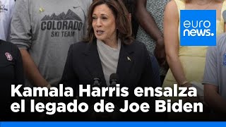 Habla Kamala Harris quotEl legado de Joe Biden no tiene precedente en la historiaquot [upl. by Converse]