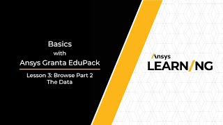 Browsing the Data in Ansys Granta EduPack [upl. by Llener302]