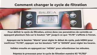 TP500  Comment changer les cycles de filtration [upl. by Adrahs]