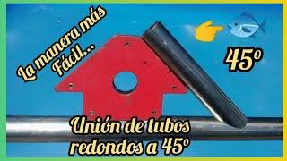 Metodo Facil y Practico CORTE BOCA DE PEZ en Tubos Redondos Idea Facil de Hacer [upl. by Phyl]