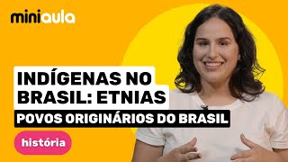 Indígenas no Brasil ETNIAS  História dos povos originários do Brasil  MINIAULA [upl. by Farron]