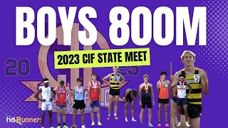 2023 TF  CIF State  800 Boys [upl. by Ogu]