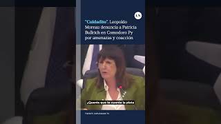 quotCuidaditoquot el fuerte cruce entre Patricia Bullrich y Leopoldo Moreau en Diputados [upl. by Ecirtahs]