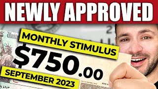 JUST APPROVED 750 Per Month… STIMULUS CHECK UPDATE  September 2023 [upl. by Eddina]